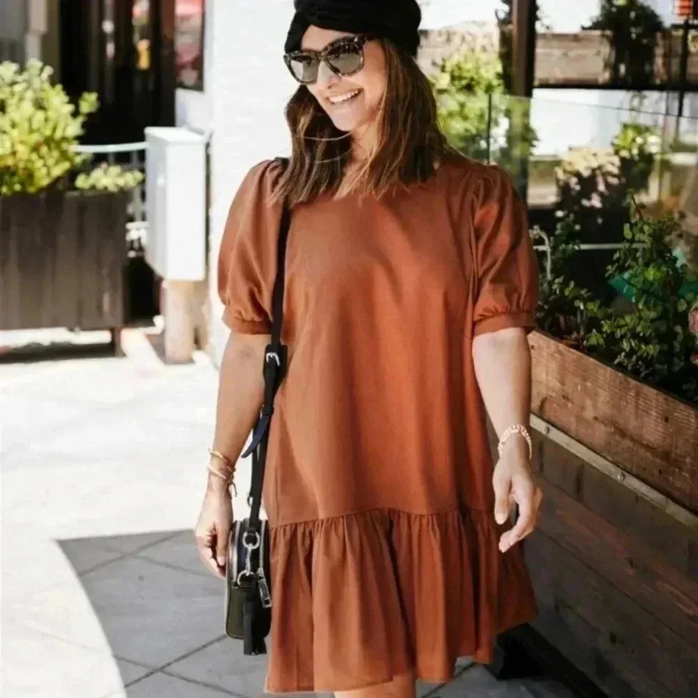 Moon River Womens drop waist‎ dress Sz L